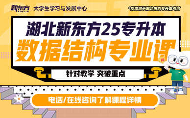 湖北新东方25专升本数据结构专业课